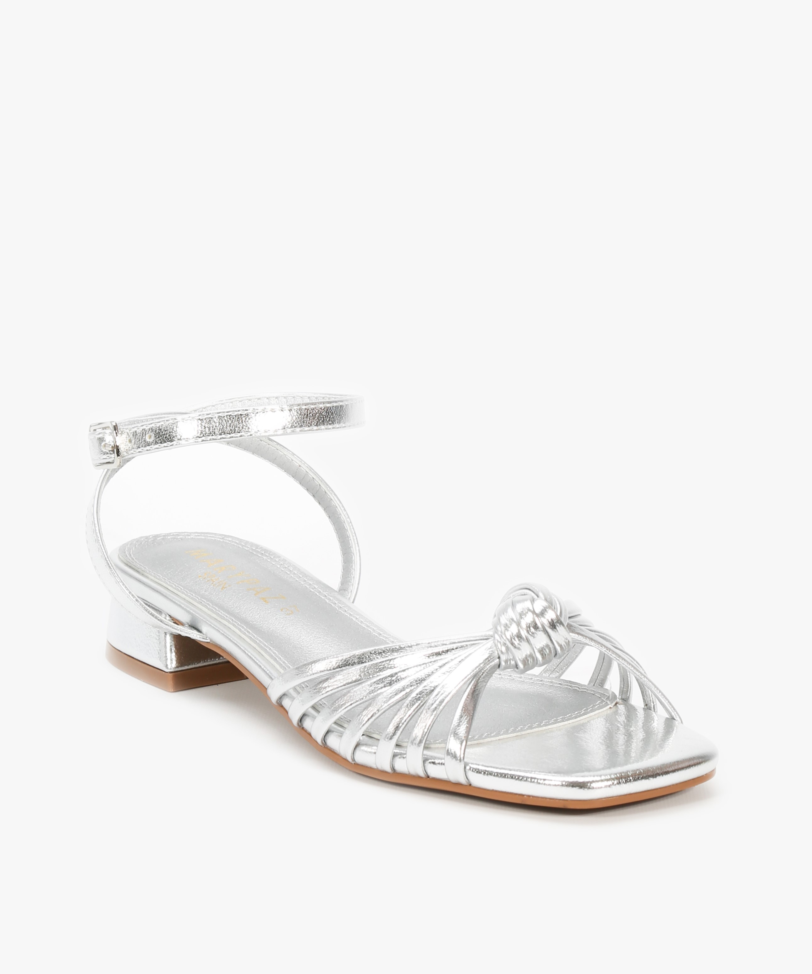 Sandalias tacón bajo nudo image number null